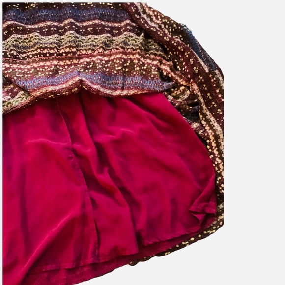 Imaginary Voyage Women’s Boho Long Maxi Crinkle Skirt Size Medium😃 - Picture 6 of 6